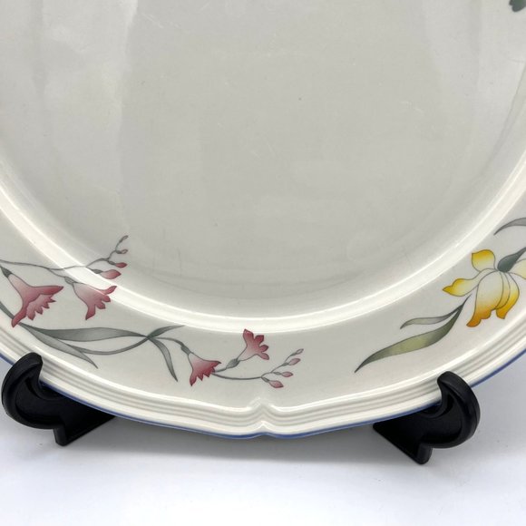 Villeroy & Boch China Riviera Chop Plate 12" Luxembourg Floral Pattern - Picture 4 of 7